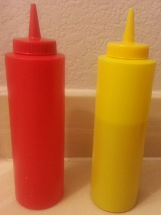 Dollar Store Condiment Bottles