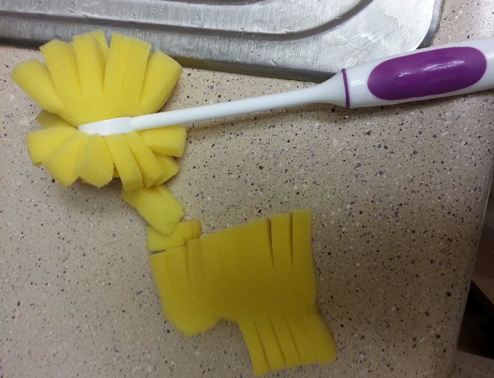 Dish Sponge on a Stick - Not a tool I recommend